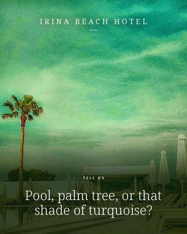 Προεπισκόπηση post: Pool, palm tree, or that shade of turquoise?